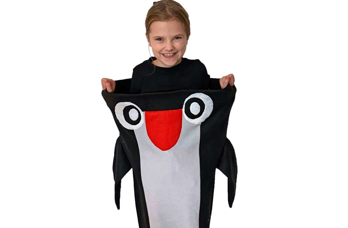 Nähen: Kuschelige Pinguindecke