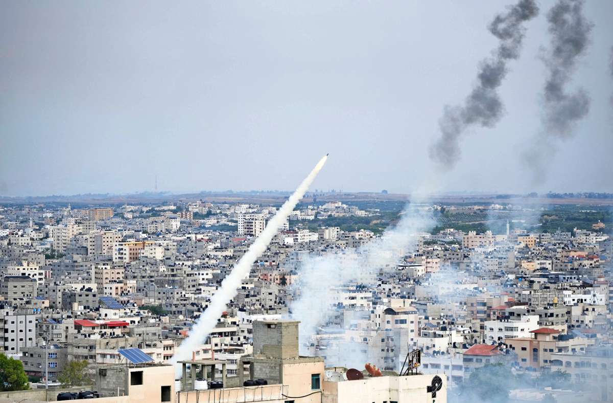 Raketen wurden aus dem Gazastreifen auf Israel abgefeuert.