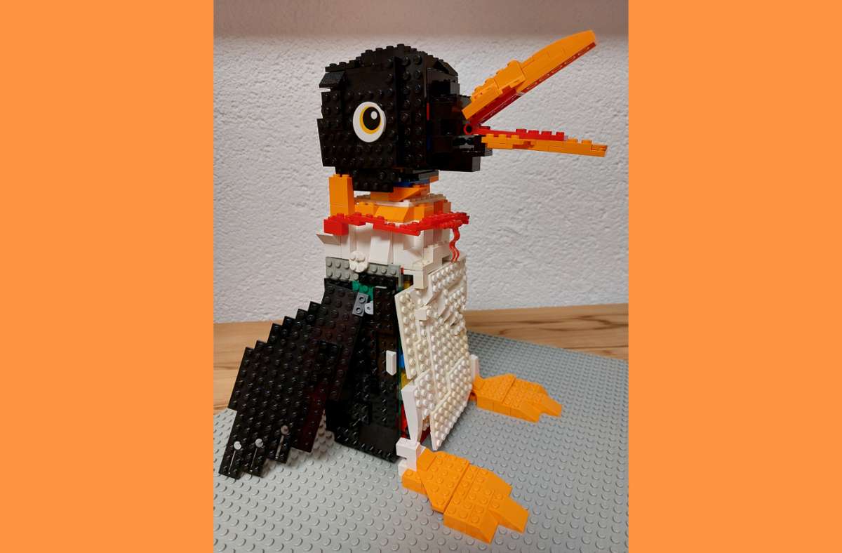 Mitgemacht: Stein auf Stein: Lego-Pinguine